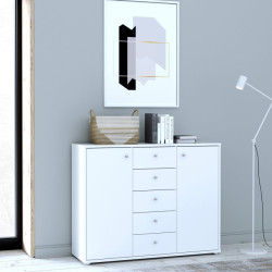 Komoda z szufladami Archbox T2KK45 biały