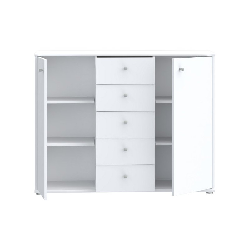 Komoda z szufladami Archbox T2KK45 biały