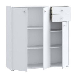 Wysoka komoda 110 cm Archbox T2KK10 biały