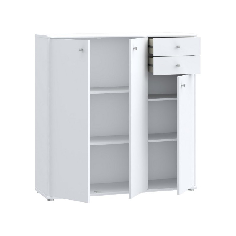 Wysoka komoda 110 cm Archbox T2KK10 biały