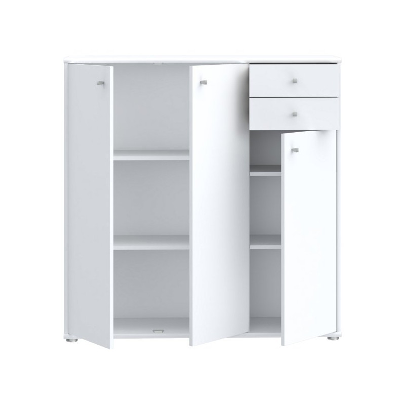Wysoka komoda 110 cm Archbox T2KK10 biały