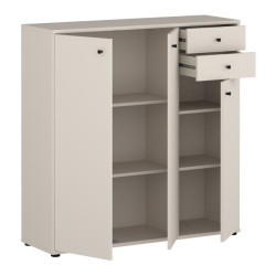 Wysoka komoda 110 cm Archbox T2KK10 piaskowy