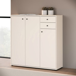 Wysoka komoda 110 cm Archbox T2KK10 piaskowy