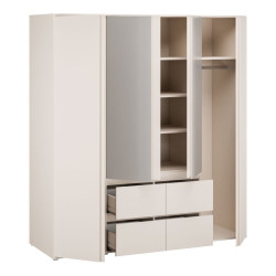 Szafa z lustrem 180 cm Lisson LSQS845M piaskowy