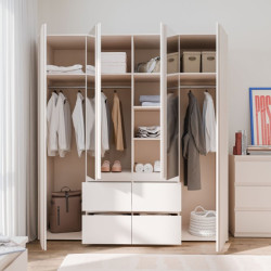 Szafa z lustrem 180 cm Lisson LSQS845M piaskowy