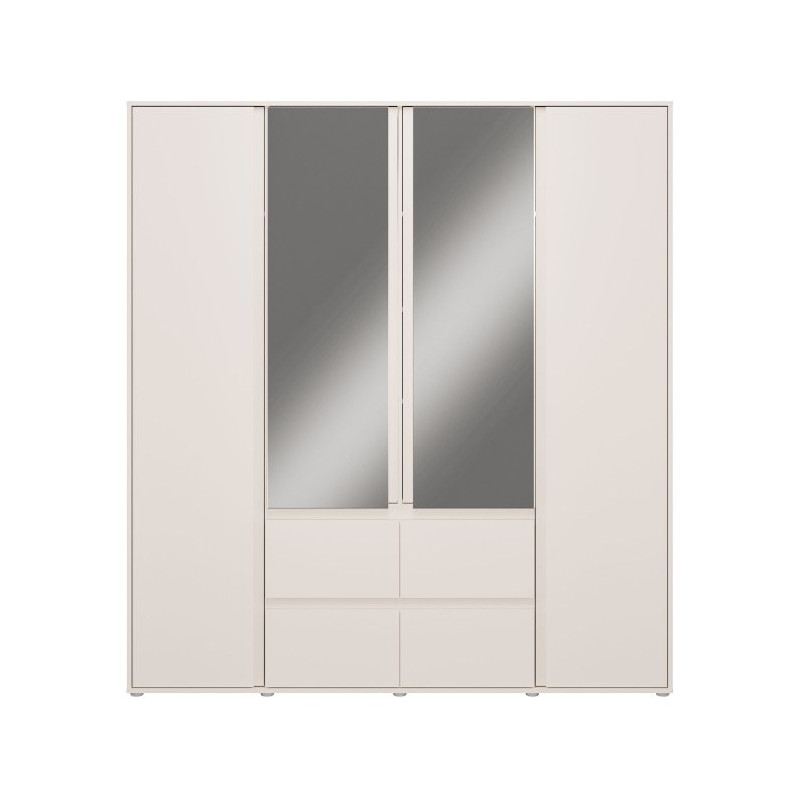 Szafa z lustrem 180 cm Lisson LSQS845M piaskowy