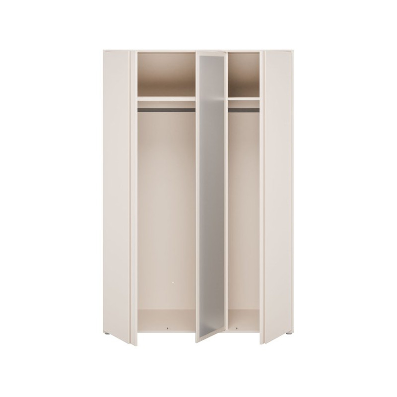 Szafa z lustrem 130 cm Lisson LSQS731M piaskowy