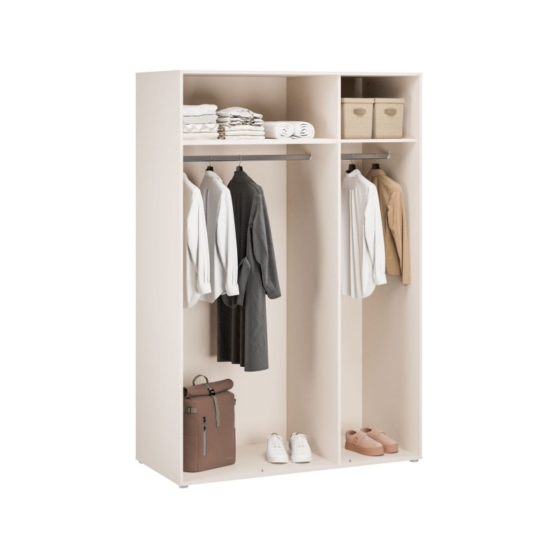 Szafa z lustrem 130 cm Lisson LSQS731M piaskowy