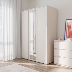 Szafa z lustrem 130 cm Lisson LSQS731M piaskowy