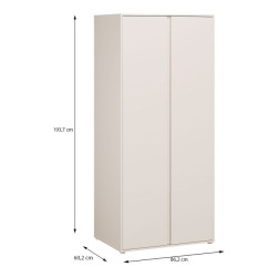 Szafa nowoczesna 90 cm Lisson LSQS721M piaskowy