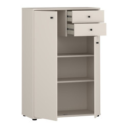 Wysoka komoda z szufladami Archbox T2KK20 piaskowy