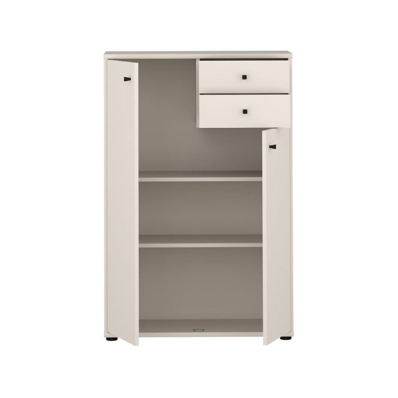 Wysoka komoda z szufladami Archbox T2KK20 piaskowy