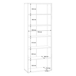 Regał wysoki otwarty Archbox T2KR01 piaskowy