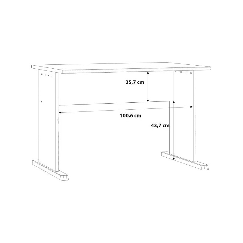 Biurko 110x70 cm Archbox T2KT23 piaskowy