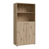 Regał z zamykaną szafką Archbox T2KR421 dąb artisan