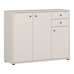 Komoda trzydrzwiowa z szufladami Archbox T2KK40 piaskowy