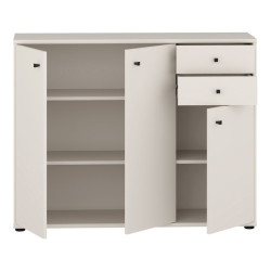 Komoda trzydrzwiowa z szufladami Archbox T2KK40 piaskowy