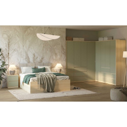 Łóżko Terra 160x200 Dąb Lindberg | Domowanie.pl