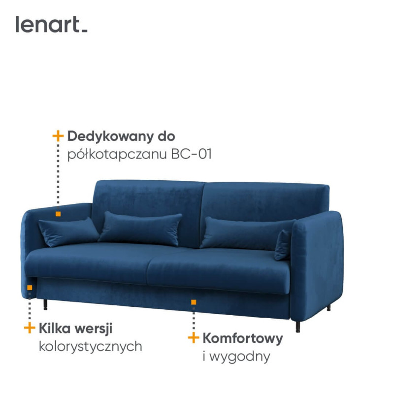 BED CONCEPT BC-18 Sofa 140 – do półkotapczanu BC-01