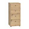 Wąska komoda z szufladami Archbox T2KK211 dąb artisan