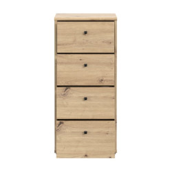 Wąska komoda Archbox T2KK211 z szufladami | kolor dąb artisan