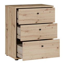 Mała komoda z szufladami Archbox T2KK112 | kolor dąb artisan