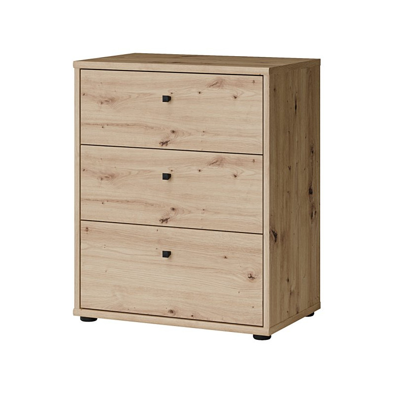Mała komoda z szufladami Archbox T2KK112 | kolor dąb artisan