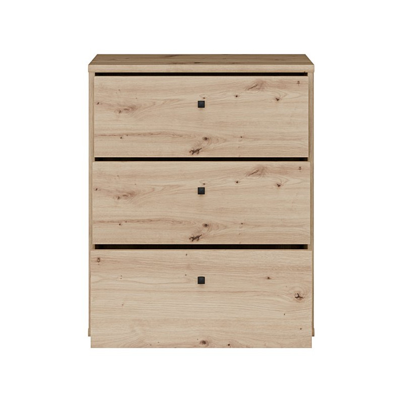 Mała komoda z szufladami Archbox T2KK112 | kolor dąb artisan