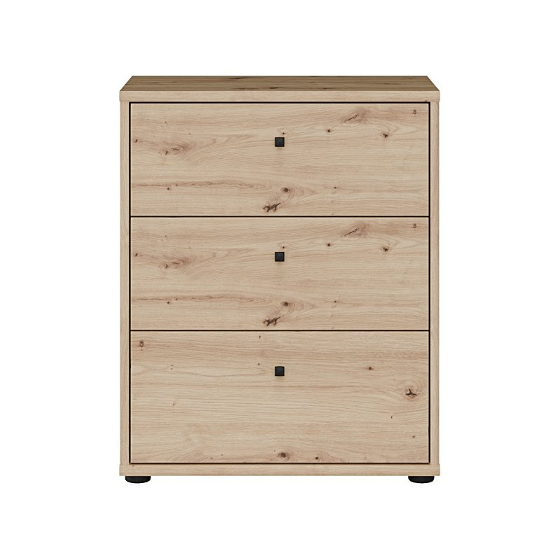 Mała komoda z szufladami Archbox T2KK112 | kolor dąb artisan