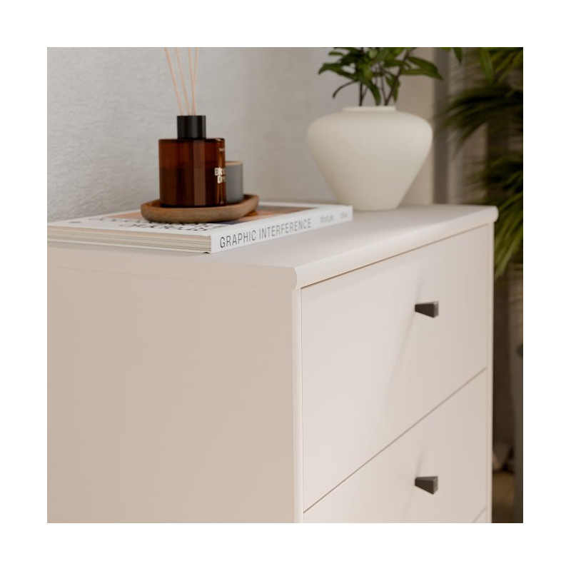 Mała komoda z szufladami Archbox T2KK112 | kolor piaskowy