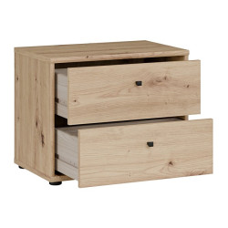 Niska komoda z szufladami Archbox T2KK011 | kolor dąb artisan