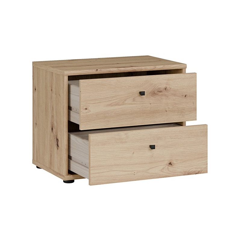 Niska komoda z szufladami Archbox T2KK011 | kolor dąb artisan