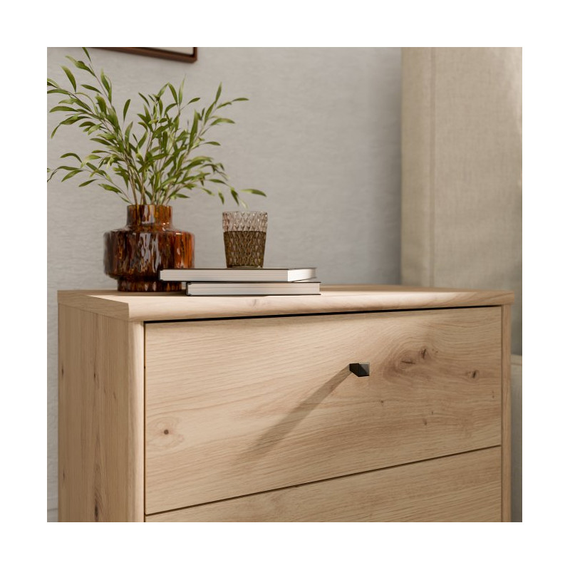 Niska komoda z szufladami Archbox T2KK011 | kolor dąb artisan