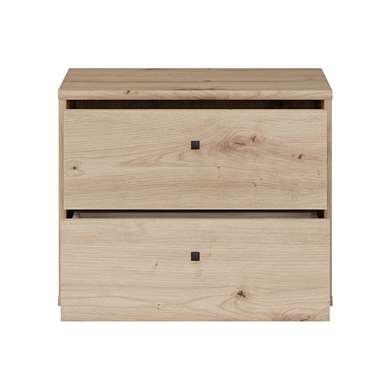 Niska komoda z szufladami Archbox T2KK011 | kolor dąb artisan