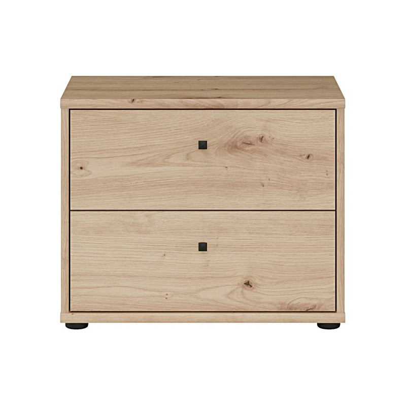 Niska komoda z szufladami Archbox T2KK011 | kolor dąb artisan