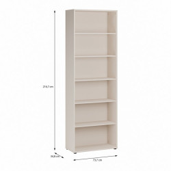 Wysoki regał 75 cm Archbox T2KR911 piaskowy