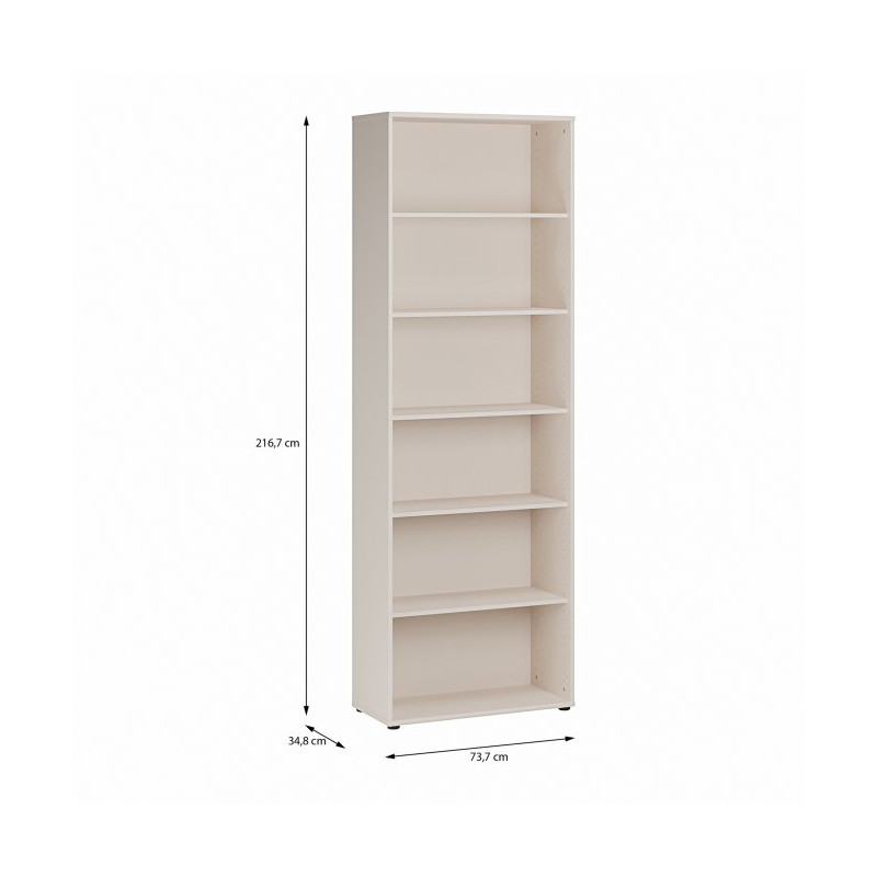 Wysoki regał 75 cm Archbox T2KR911 piaskowy