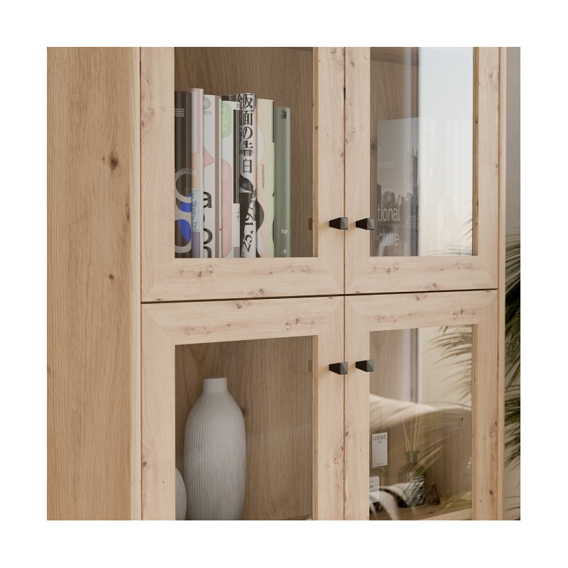 Witryna przeszklona Archbox T2KV922 dąb artisan
