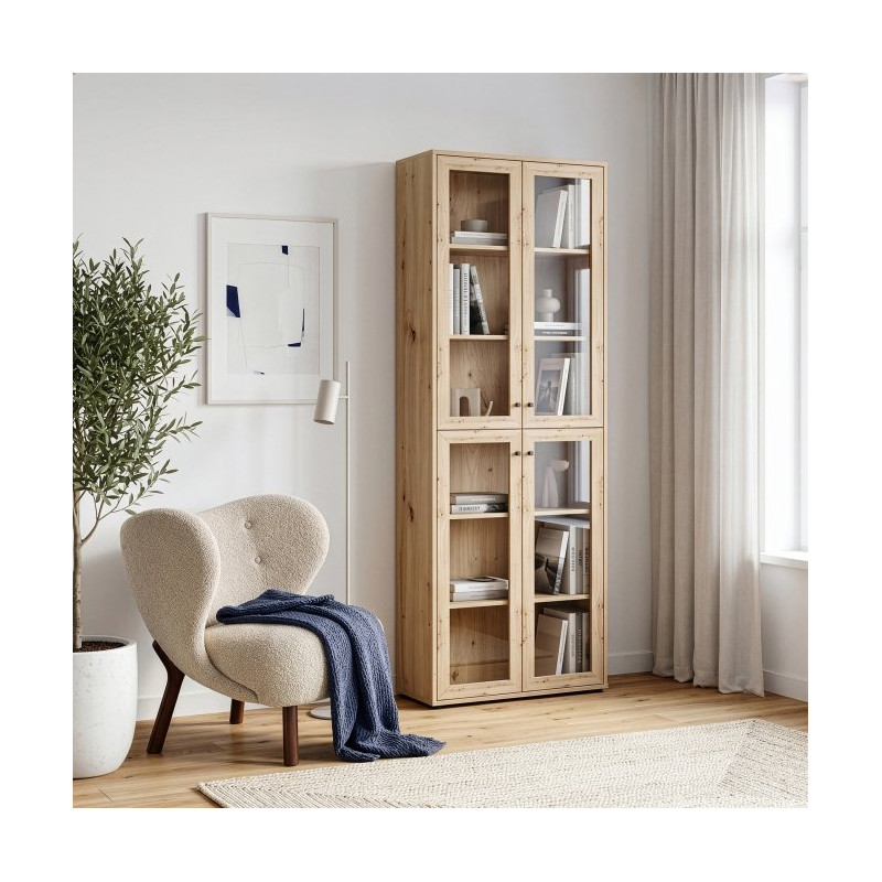 Witryna przeszklona Archbox T2KV922 dąb artisan