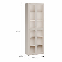 Witryna przeszklona Archbox T2KV922 piaskowy