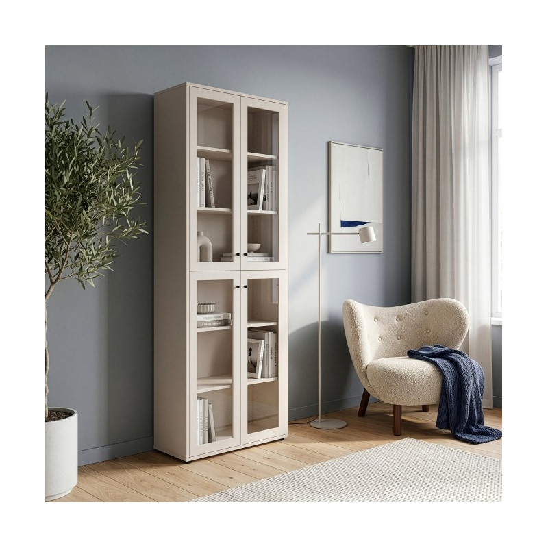 Witryna przeszklona Archbox T2KV922 piaskowy