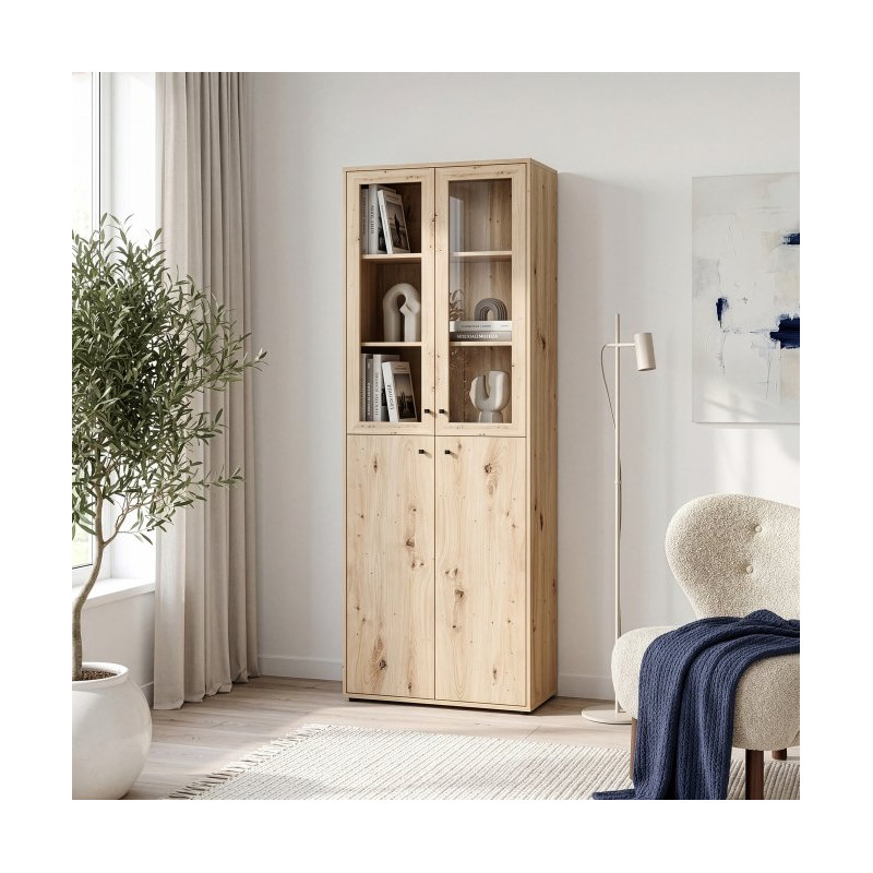 Witryna czterodrzwiowa Archbox T2KV921 dąb artisan