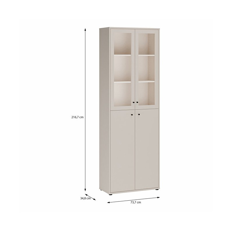 Witryna czterodrzwiowa Archbox T2KV921 piaskowy