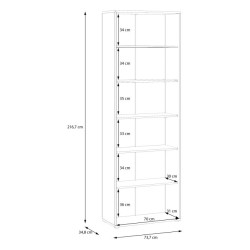 Wysoka szafka 4-drzwiowa Archbox T2KS921 piaskowy