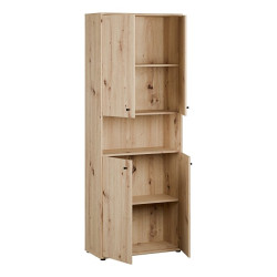Regał z szafkami Archbox T2KR821 dąb artisan