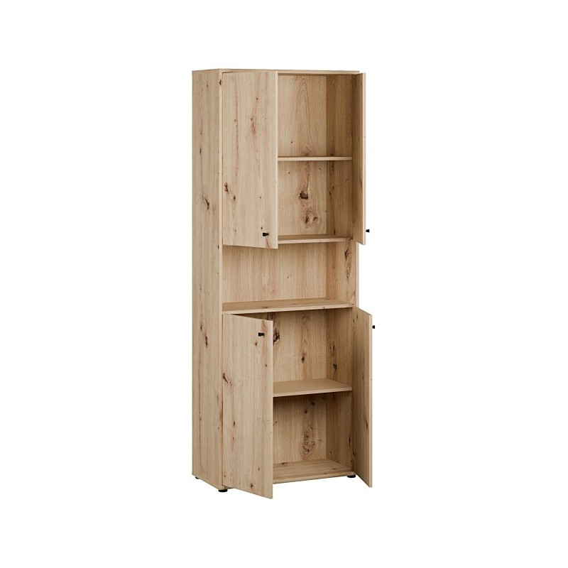 Regał z szafkami Archbox T2KR821 dąb artisan