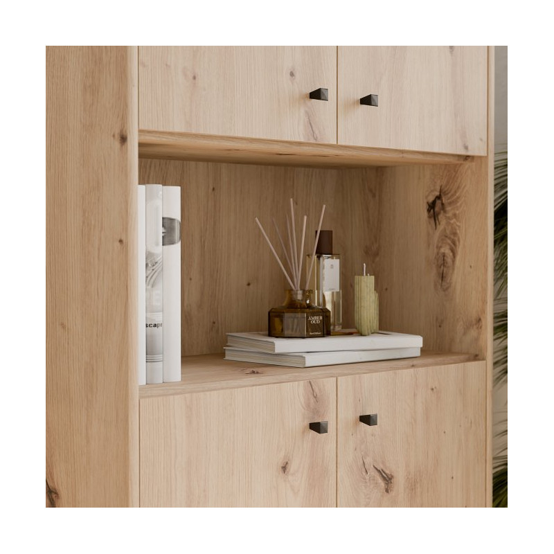 Regał z szafkami Archbox T2KR821 dąb artisan