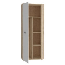 Szafa gospodarcza NET106 Dąb Sonoma/Biały – 70 cm | Domowanie