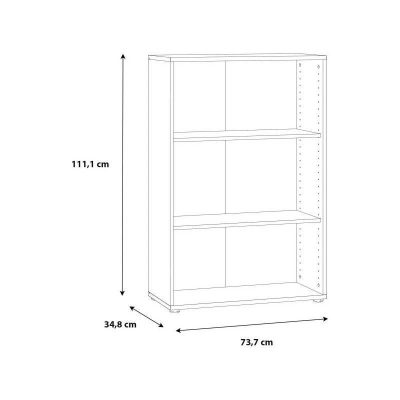 Regał 74 cm Archbox T2KR40 piaskowy