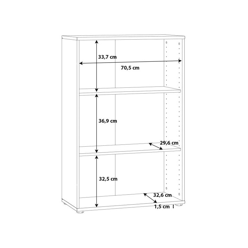 Regał 74 cm Archbox T2KR40 piaskowy